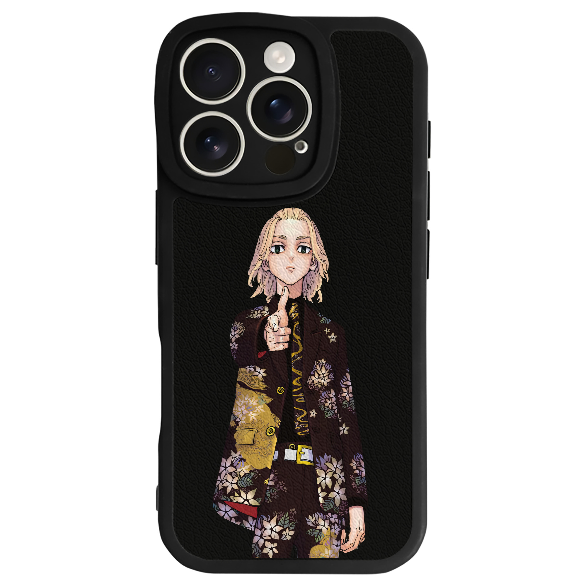 （画像用） 東京リベンジャーズ Tokyo Revengers 【iPhone 16シリーズ対応】シリコンスマホケース（レザー調） 材質：シリコン